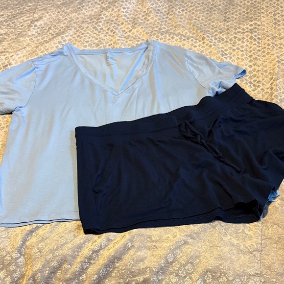 stars above Other - Stars Above Light Blue and Navy Pajama Set